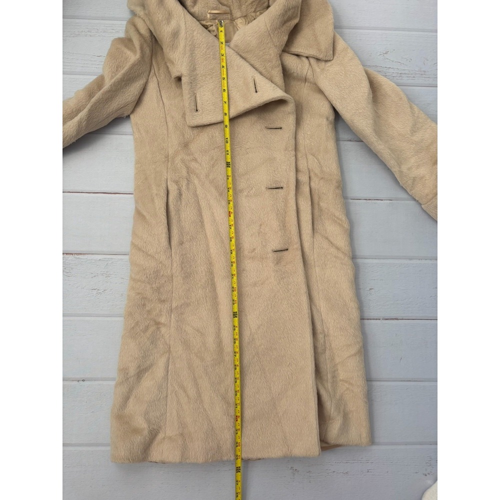 Max Mara Overcoat Womens  Alpaca Wool Jacket Taupe Tan Size 2